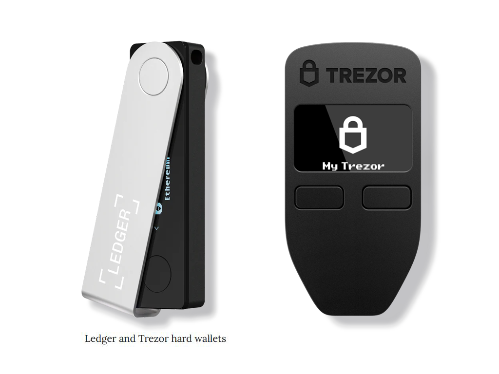 Ledger and Trezor hard wallets